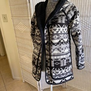 Eddie Bauer Reversible Sherpa Fleece Hoodie